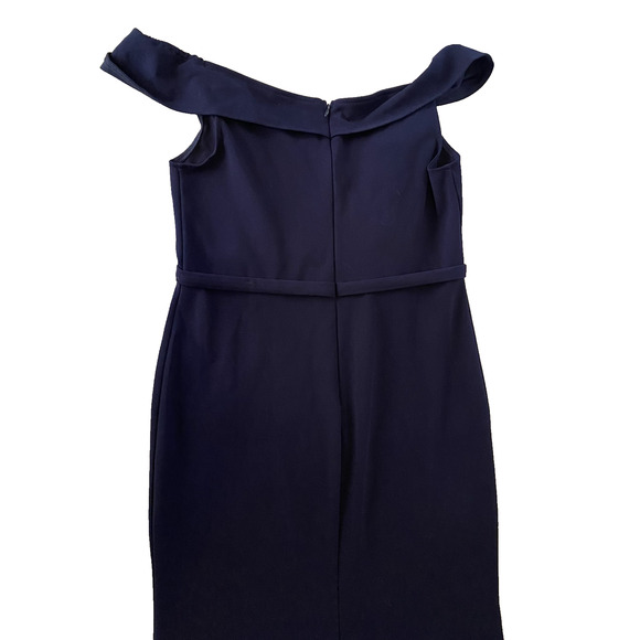 NWT Alisa Pan Dress Womens Extra-Large Navy On or Off Shoulder Formal Maxi Dress - Picture 5 of 16